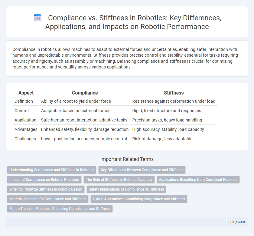 Compliance vs. Stiffness in Robotics: Key Differences, Applications, and Impacts on Robotic Performance