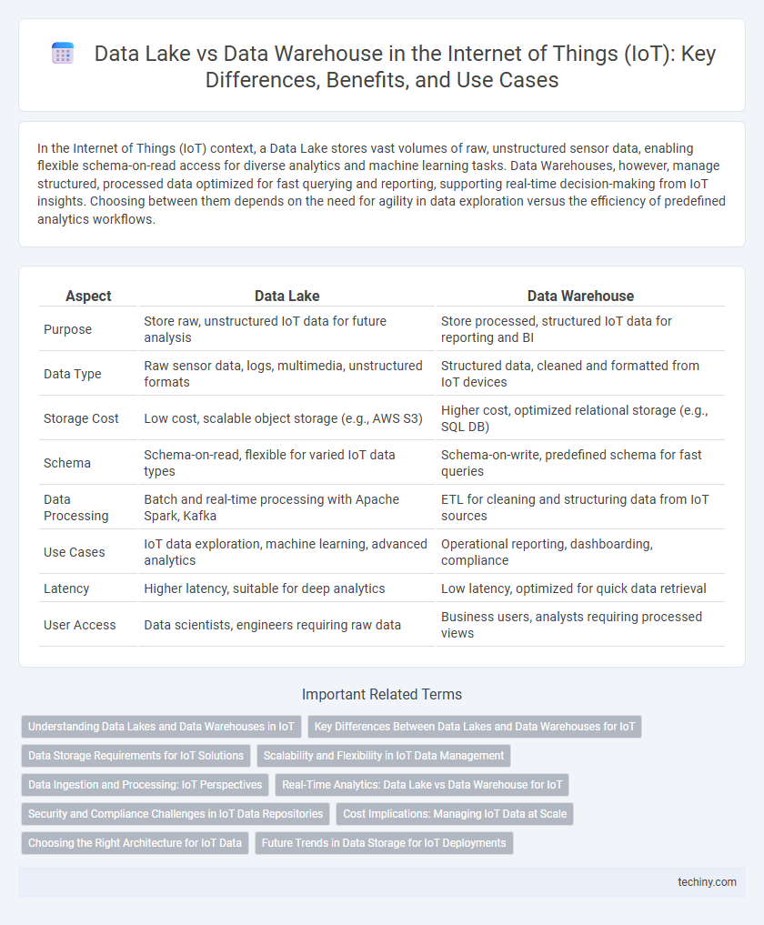 Data Lake vs Data Warehouse in the Internet of Things (IoT): Key Differences, Benefits, and Use Cases