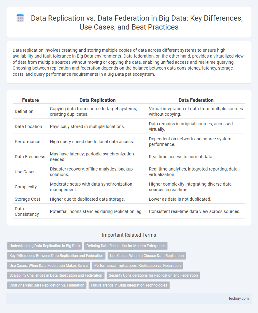 Data Replication vs. Data Federation in Big Data: Key Differences, Use Cases, and Best Practices