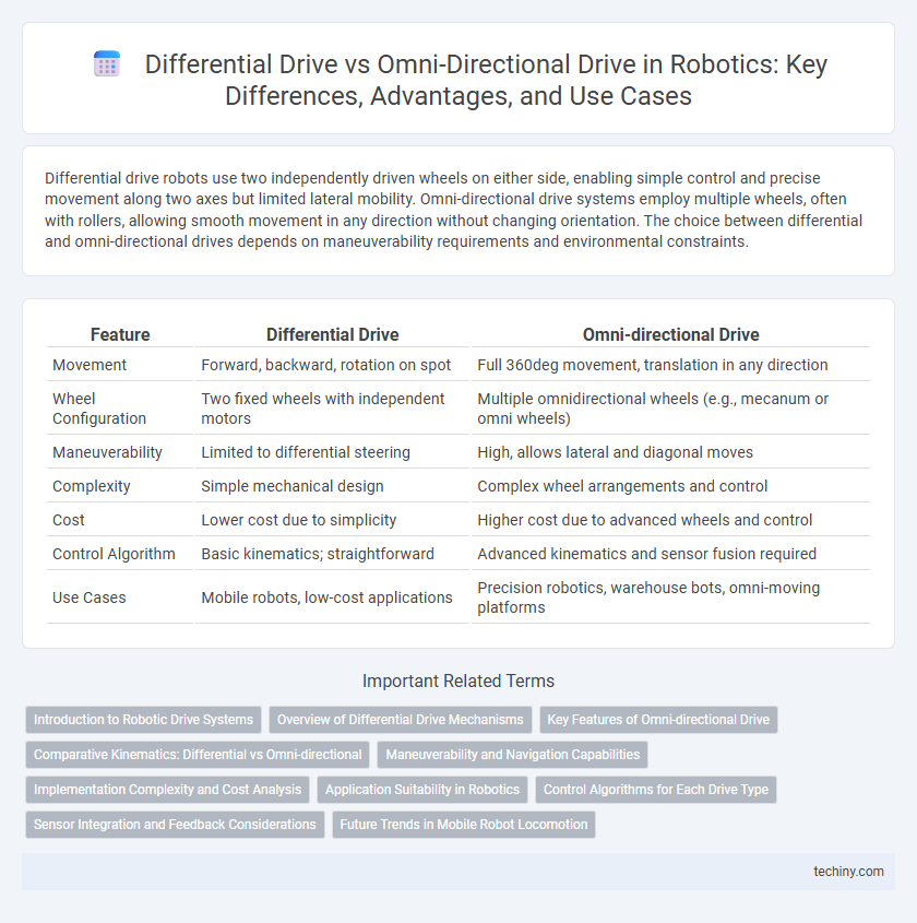 Differential Drive vs Omni-Directional Drive in Robotics: Key Differences, Advantages, and Use Cases