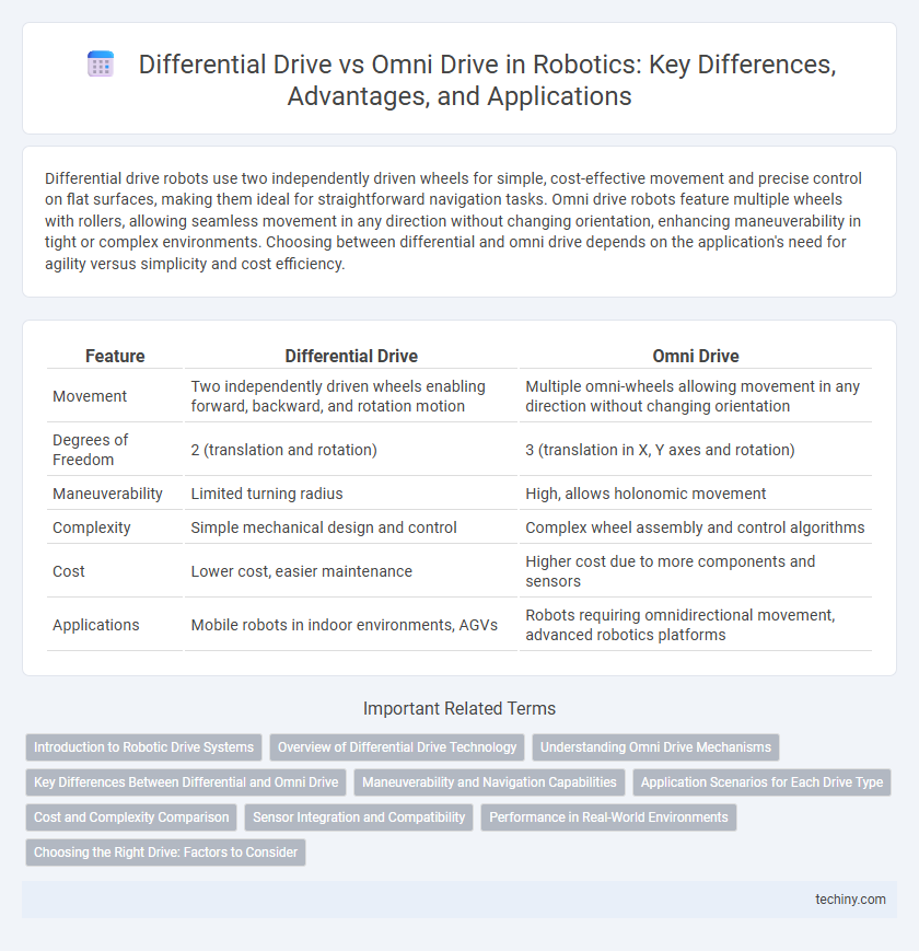 Differential Drive vs Omni Drive in Robotics: Key Differences, Advantages, and Applications