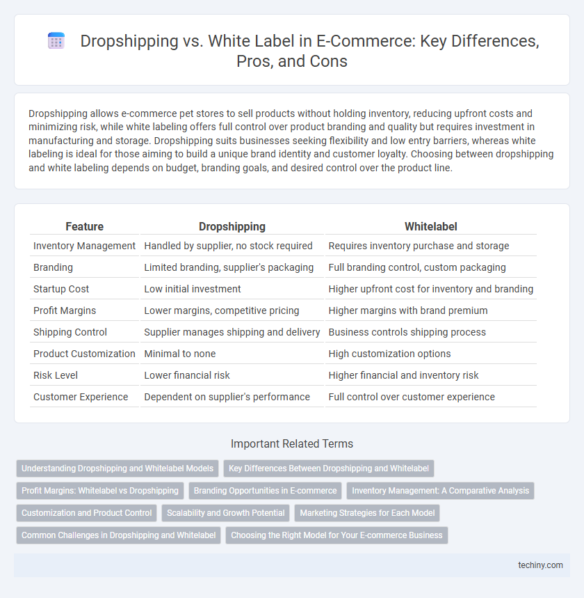 Dropshipping vs. White Label in E-Commerce: Key Differences, Pros, and Cons