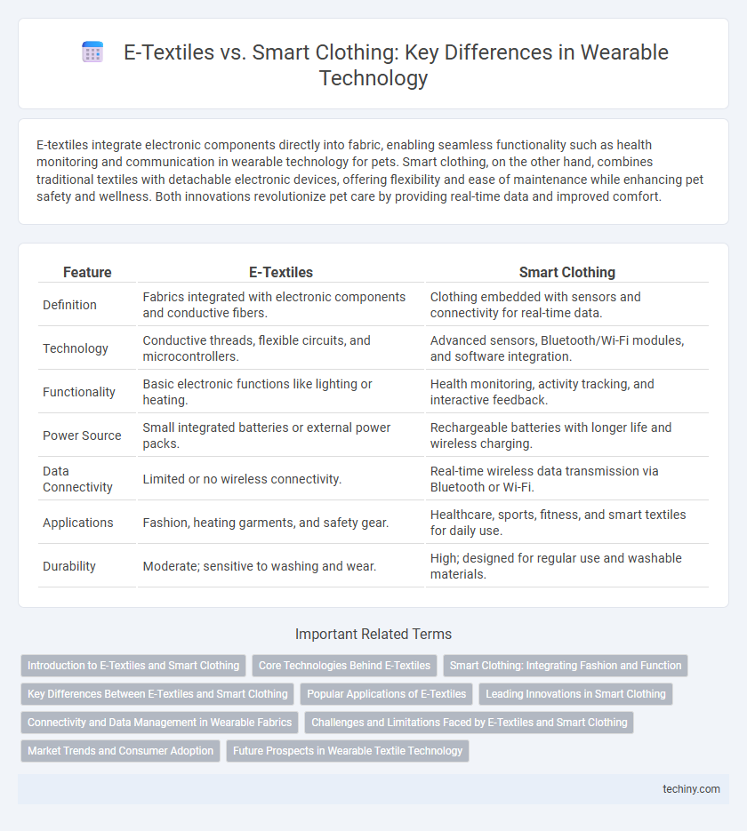 E-Textiles vs. Smart Clothing: Key Differences in Wearable Technology