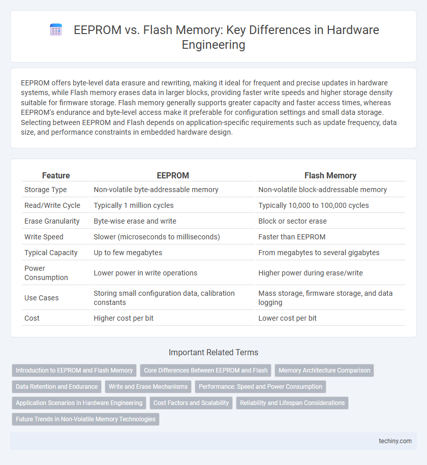 EEPROM vs. Flash Memory: Key Differences in Hardware Engineering