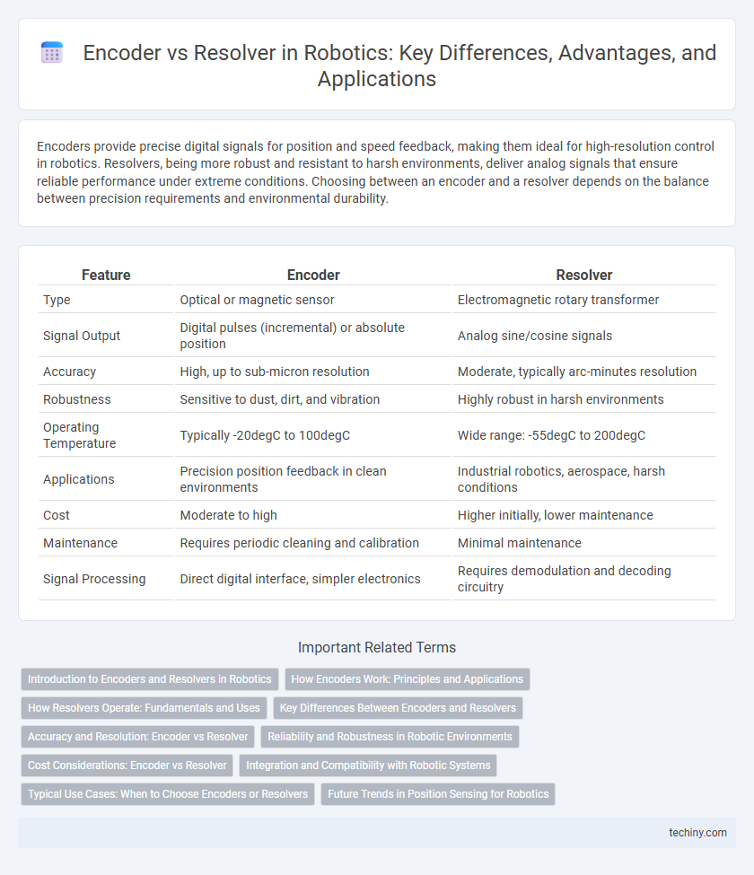Encoder vs Resolver in Robotics: Key Differences, Advantages, and Applications