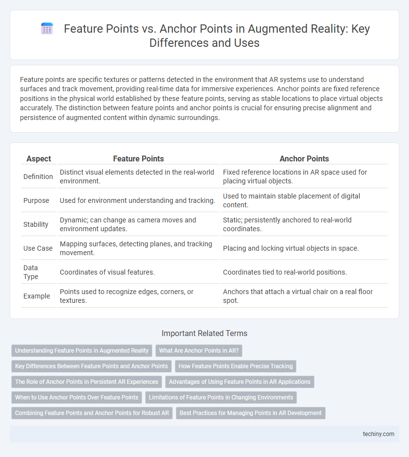 Feature Points vs. Anchor Points in Augmented Reality: Key Differences and Uses