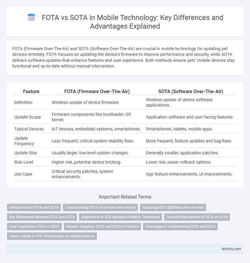 FOTA vs SOTA in Mobile Technology: Key Differences and Advantages Explained