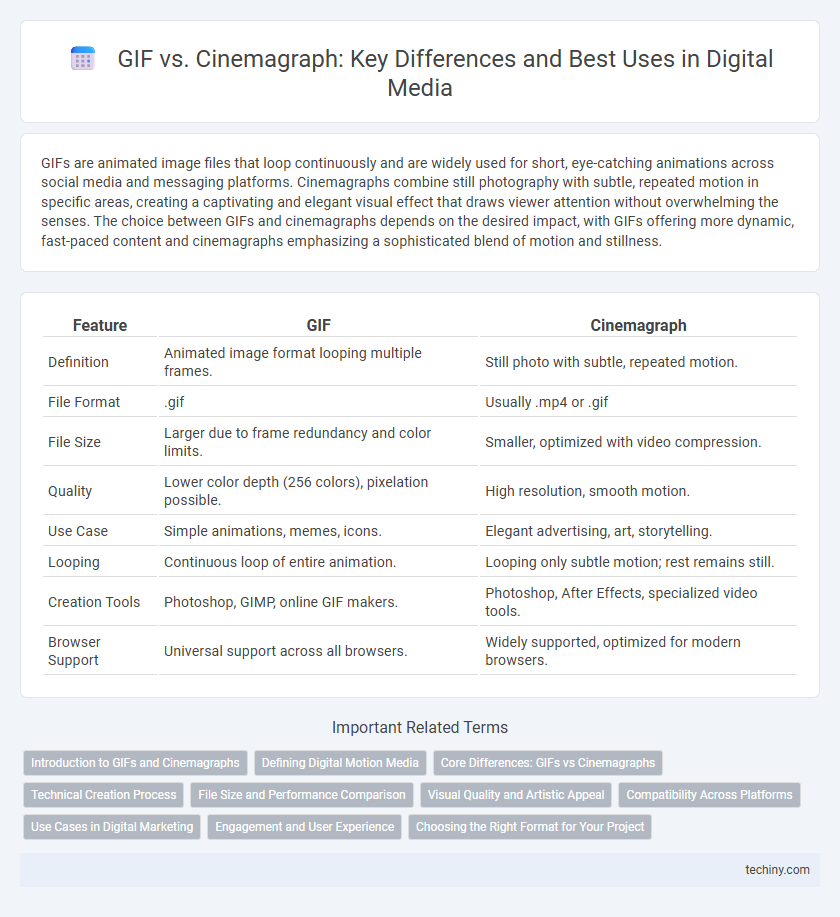 GIF vs. Cinemagraph: Key Differences and Best Uses in Digital Media