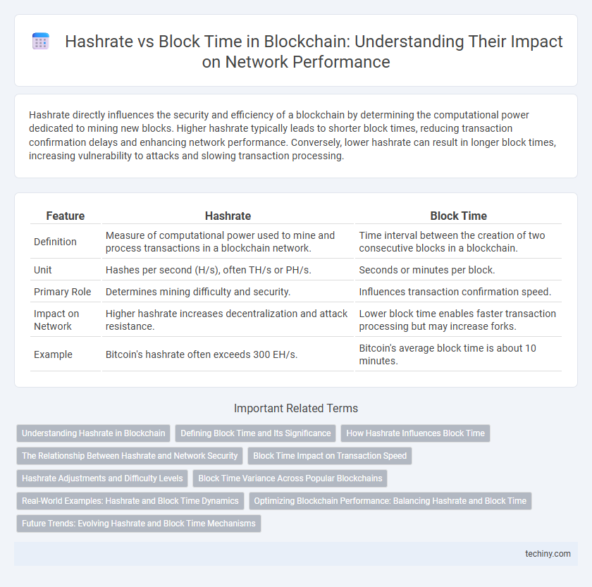 Hashrate vs Block Time in Blockchain: Understanding Their Impact on Network Performance