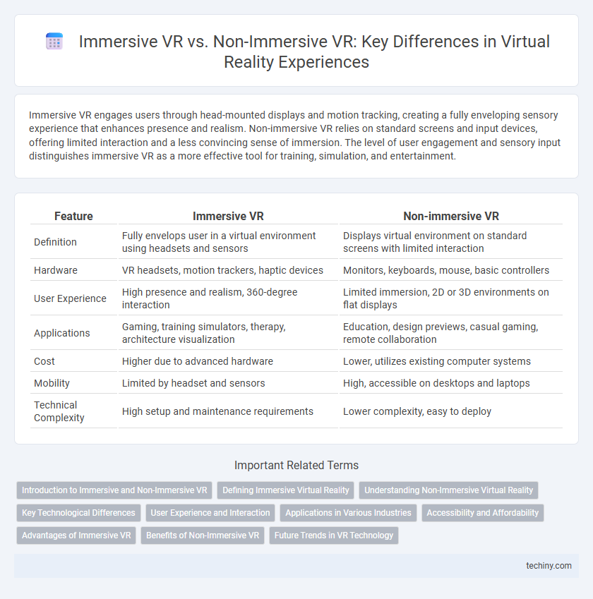 Immersive VR vs. Non-Immersive VR: Key Differences in Virtual Reality Experiences