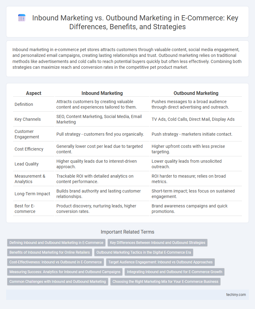 Inbound Marketing vs. Outbound Marketing in E-Commerce: Key Differences, Benefits, and Strategies