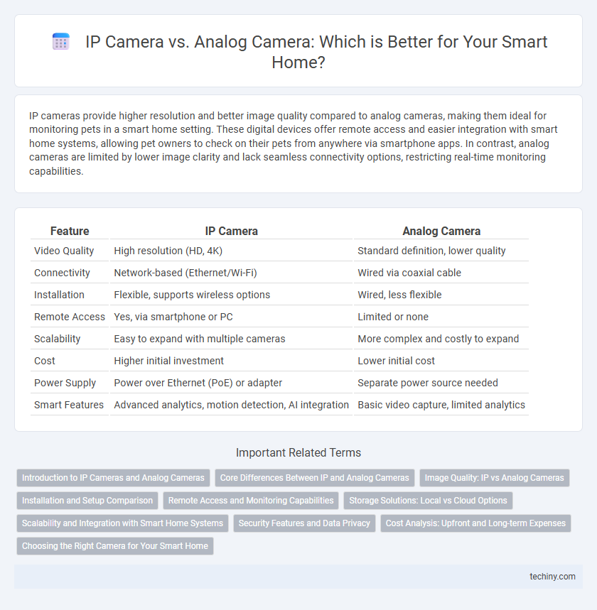 IP Camera vs. Analog Camera: Which is Better for Your Smart Home?