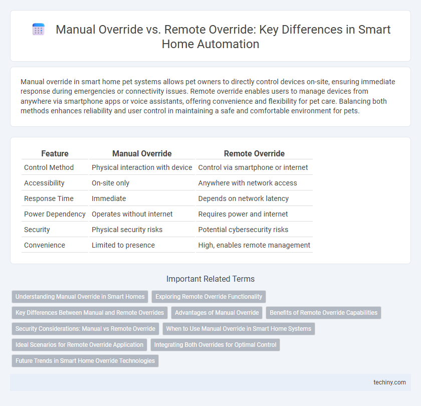 Manual Override vs. Remote Override: Key Differences in Smart Home Automation