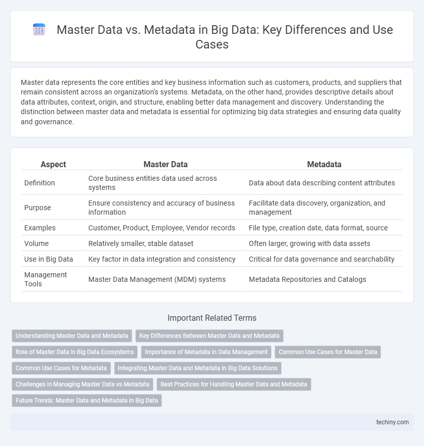 Master Data vs. Metadata in Big Data: Key Differences and Use Cases