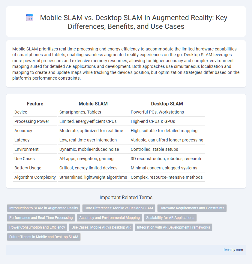 Mobile SLAM vs. Desktop SLAM in Augmented Reality: Key Differences, Benefits, and Use Cases