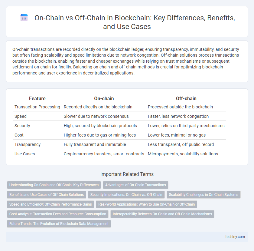 On-Chain vs Off-Chain in Blockchain: Key Differences, Benefits, and Use Cases