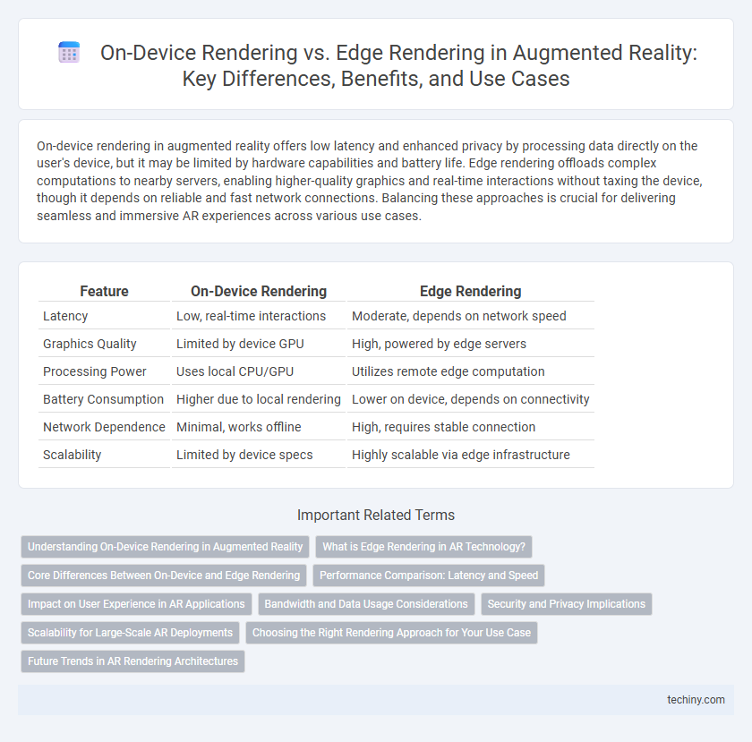 On-Device Rendering vs. Edge Rendering in Augmented Reality: Key Differences, Benefits, and Use Cases