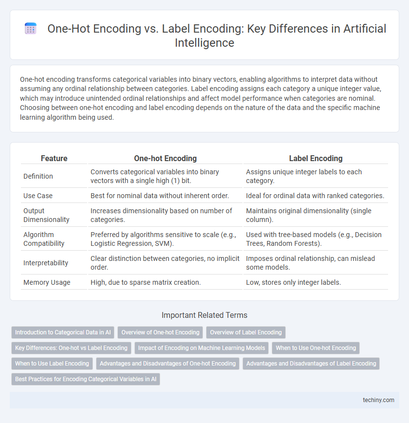 One-Hot Encoding vs. Label Encoding: Key Differences in Artificial Intelligence