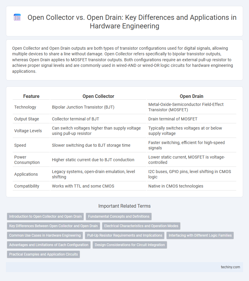 Open Collector vs. Open Drain: Key Differences and Applications in Hardware Engineering