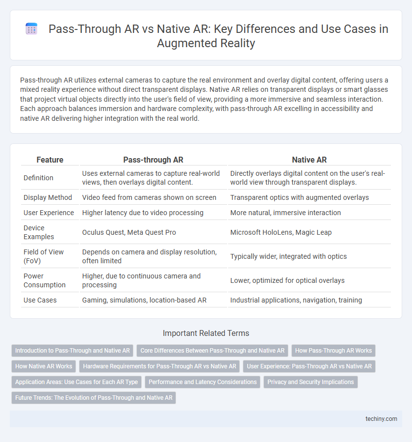Pass-Through AR vs Native AR: Key Differences and Use Cases in Augmented Reality
