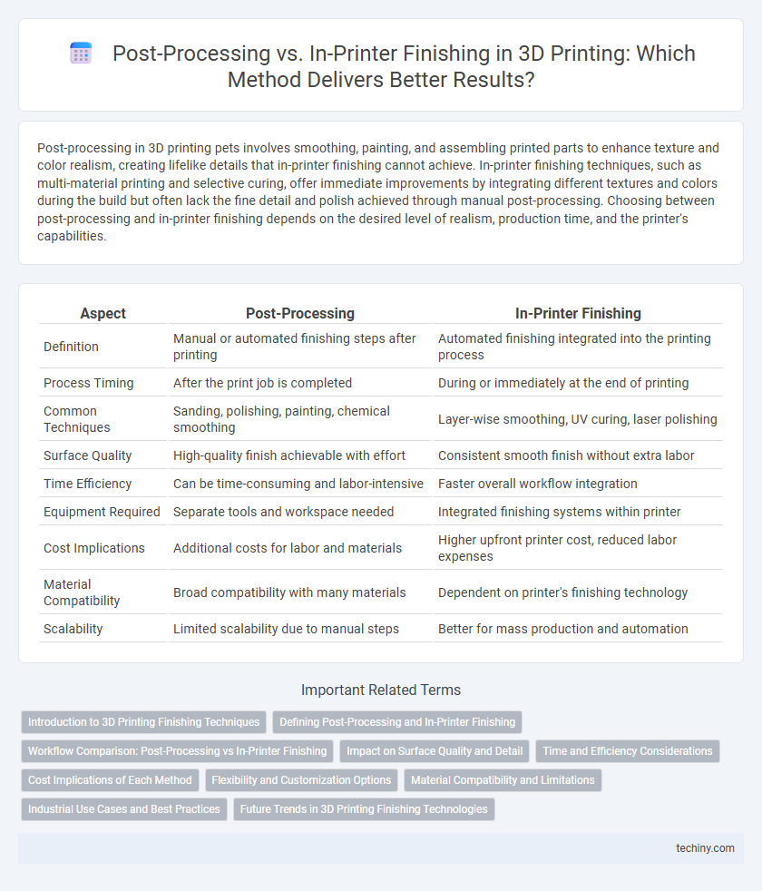 Post-Processing vs. In-Printer Finishing in 3D Printing: Which Method Delivers Better Results?