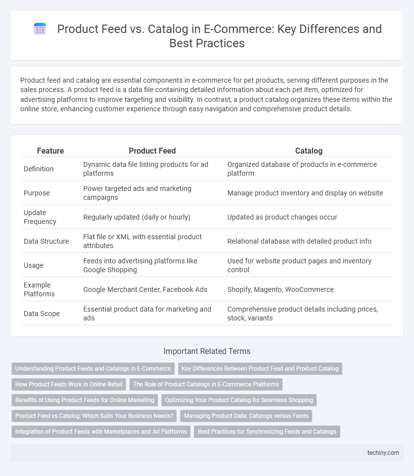 Product Feed vs. Catalog in E-Commerce: Key Differences and Best Practices
