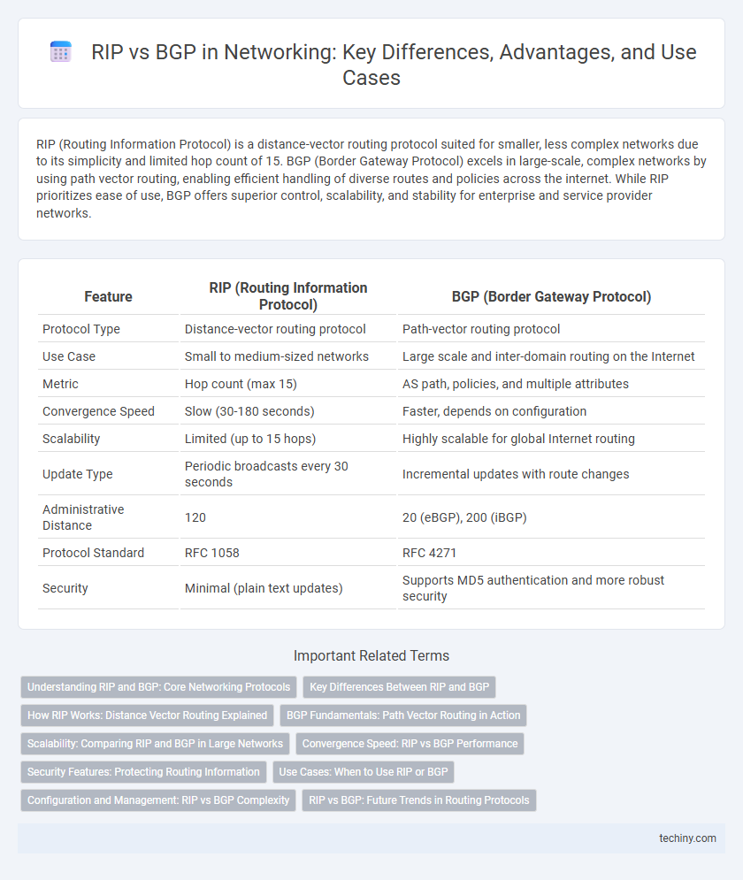 RIP vs BGP in Networking: Key Differences, Advantages, and Use Cases
