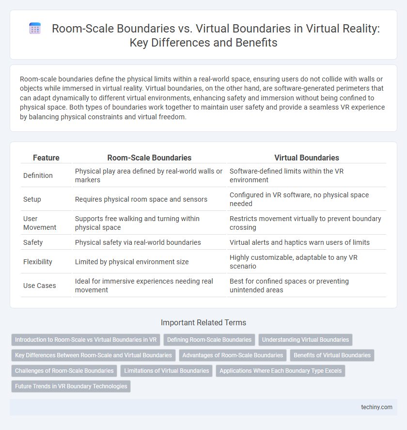 Room-Scale Boundaries vs. Virtual Boundaries in Virtual Reality: Key Differences and Benefits