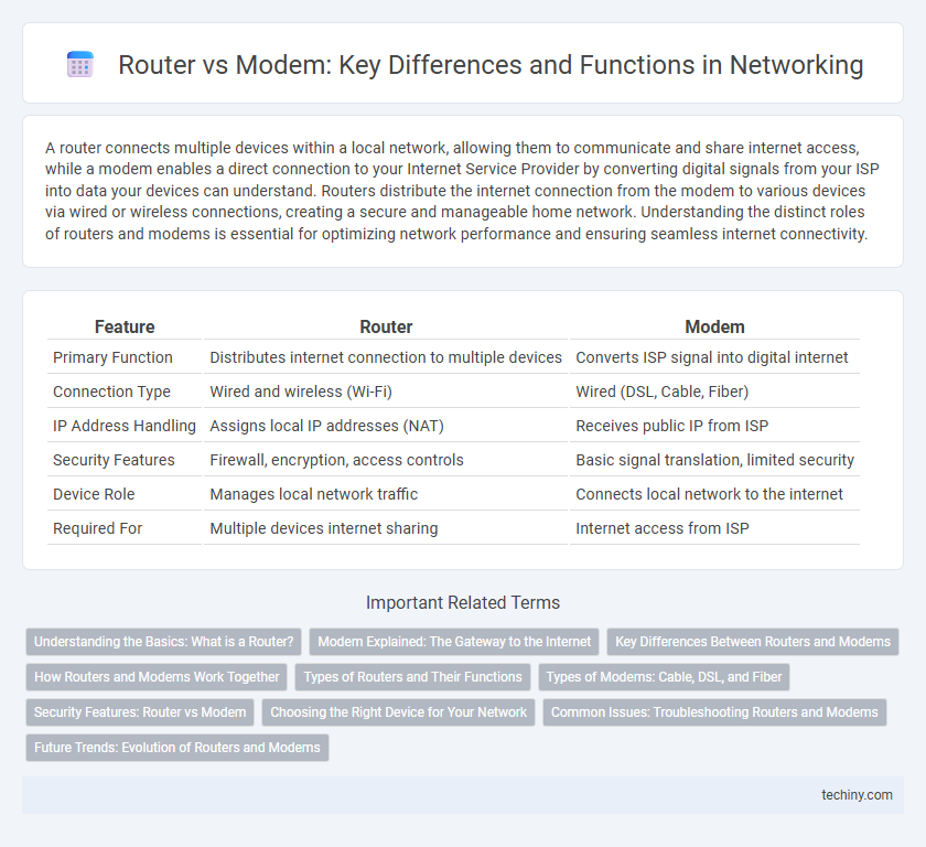 Router vs Modem: Key Differences and Functions in Networking