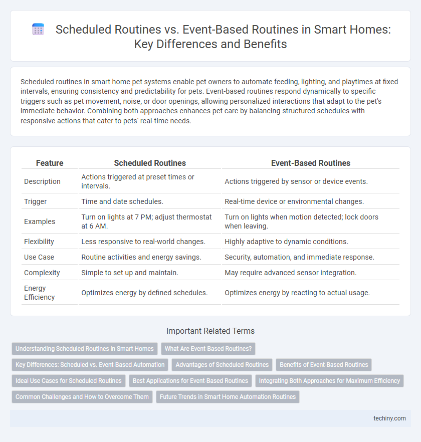 Scheduled Routines vs. Event-Based Routines in Smart Homes: Key Differences and Benefits