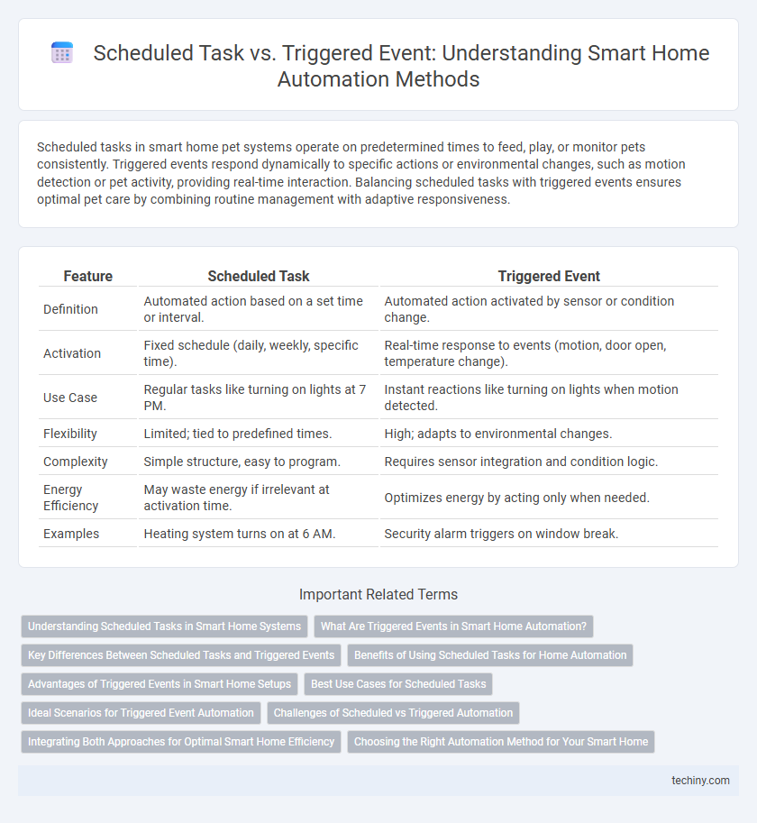 Scheduled Task vs. Triggered Event: Understanding Smart Home Automation Methods