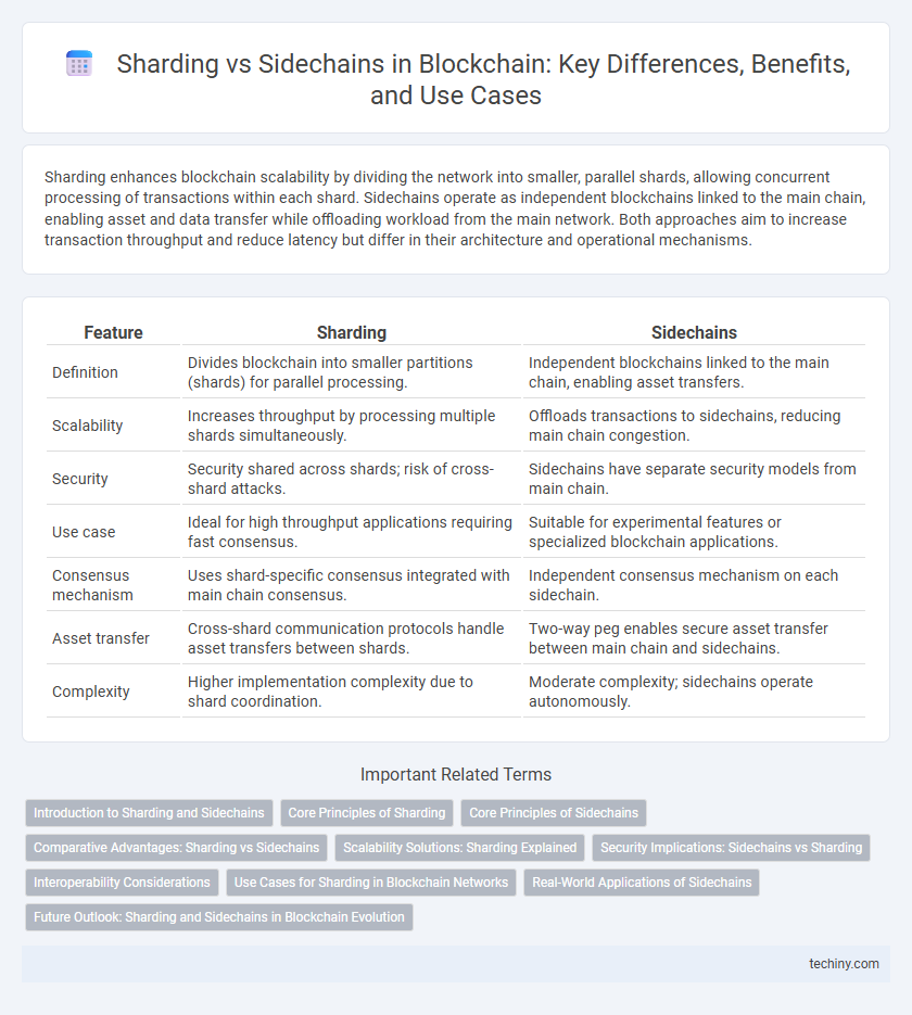Sharding vs Sidechains in Blockchain: Key Differences, Benefits, and Use Cases