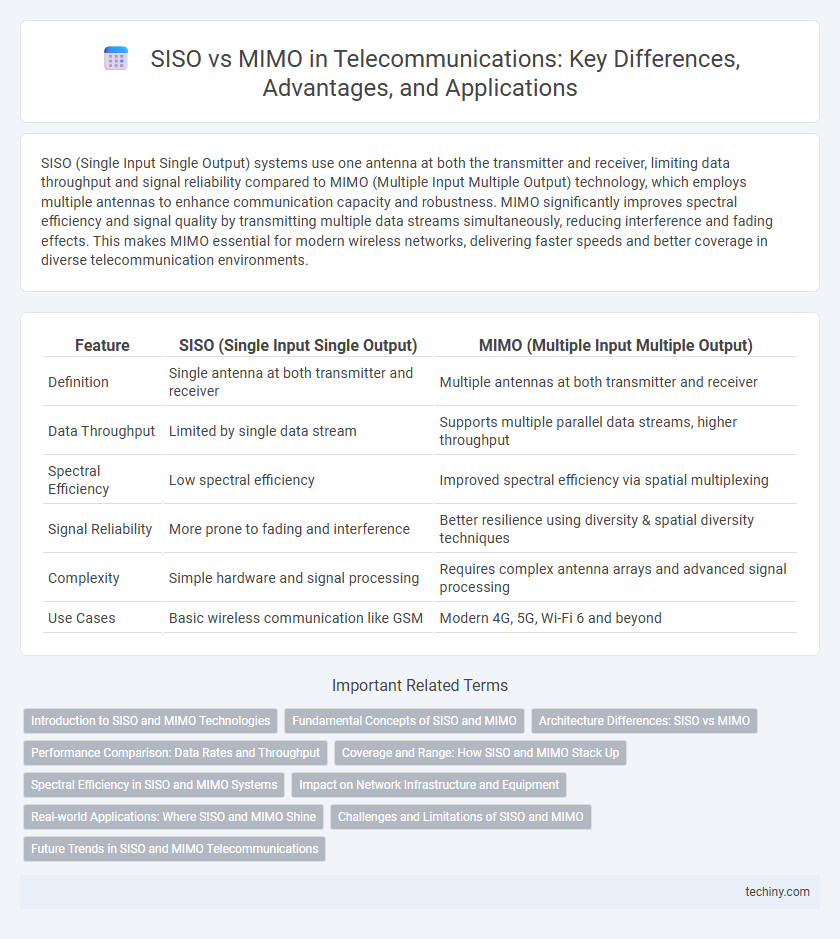 SISO vs MIMO in Telecommunications: Key Differences, Advantages, and Applications