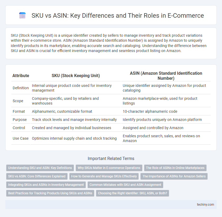 SKU vs ASIN: Key Differences and Their Roles in E-Commerce