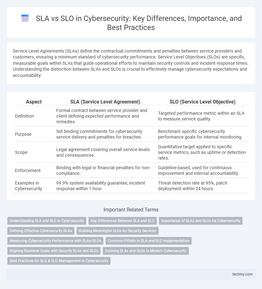 SLA vs SLO in Cybersecurity: Key Differences, Importance, and Best Practices