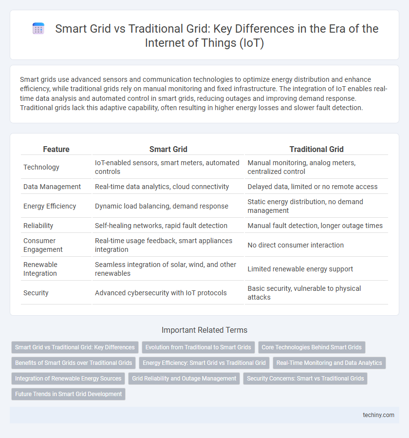 Smart Grid vs Traditional Grid: Key Differences in the Era of the Internet of Things (IoT)