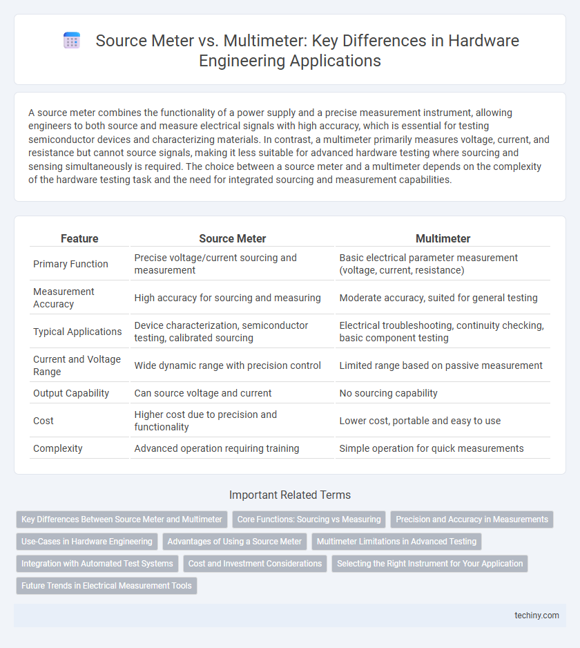 Source Meter vs. Multimeter: Key Differences in Hardware Engineering Applications