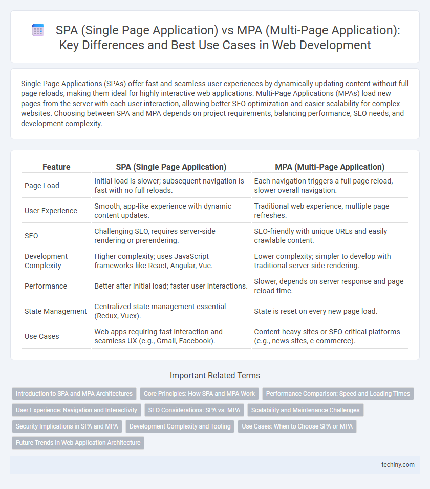 SPA (Single Page Application) vs MPA (Multi-Page Application): Key Differences and Best Use Cases in Web Development