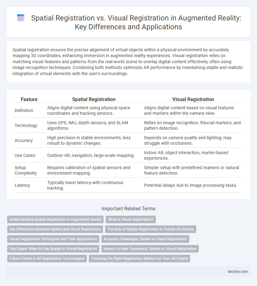 Spatial Registration vs. Visual Registration in Augmented Reality: Key Differences and Applications