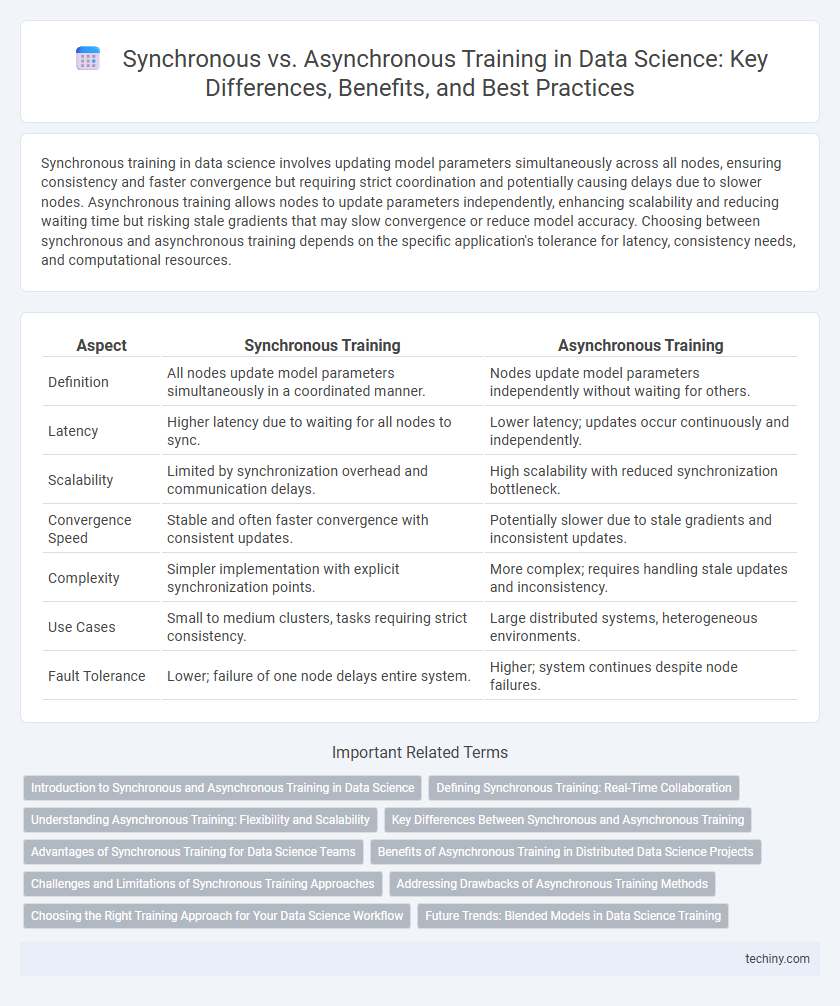 Synchronous vs. Asynchronous Training in Data Science: Key Differences, Benefits, and Best Practices