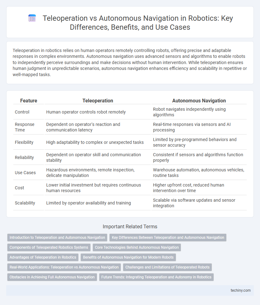 Teleoperation vs Autonomous Navigation in Robotics: Key Differences, Benefits, and Use Cases