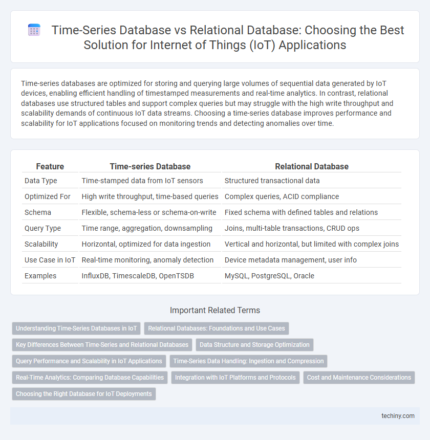 Time-Series Database vs Relational Database: Choosing the Best Solution for Internet of Things (IoT) Applications