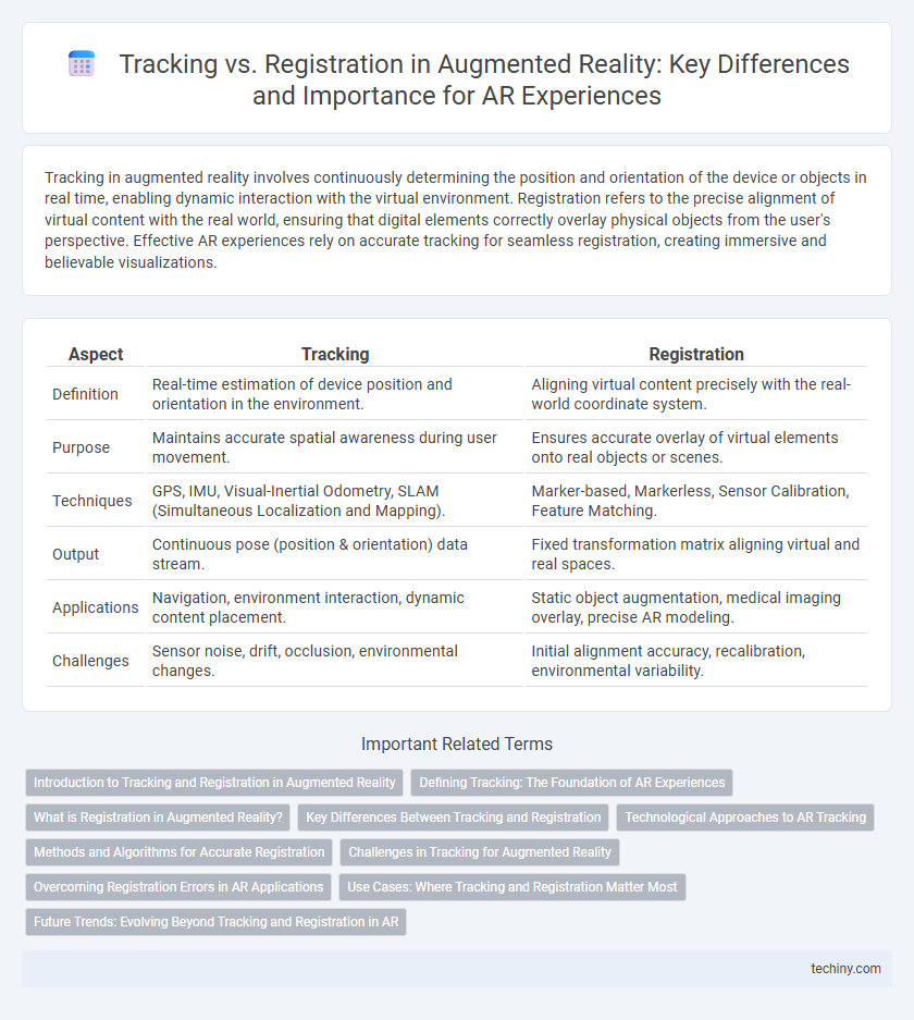 Tracking vs. Registration in Augmented Reality: Key Differences and Importance for AR Experiences