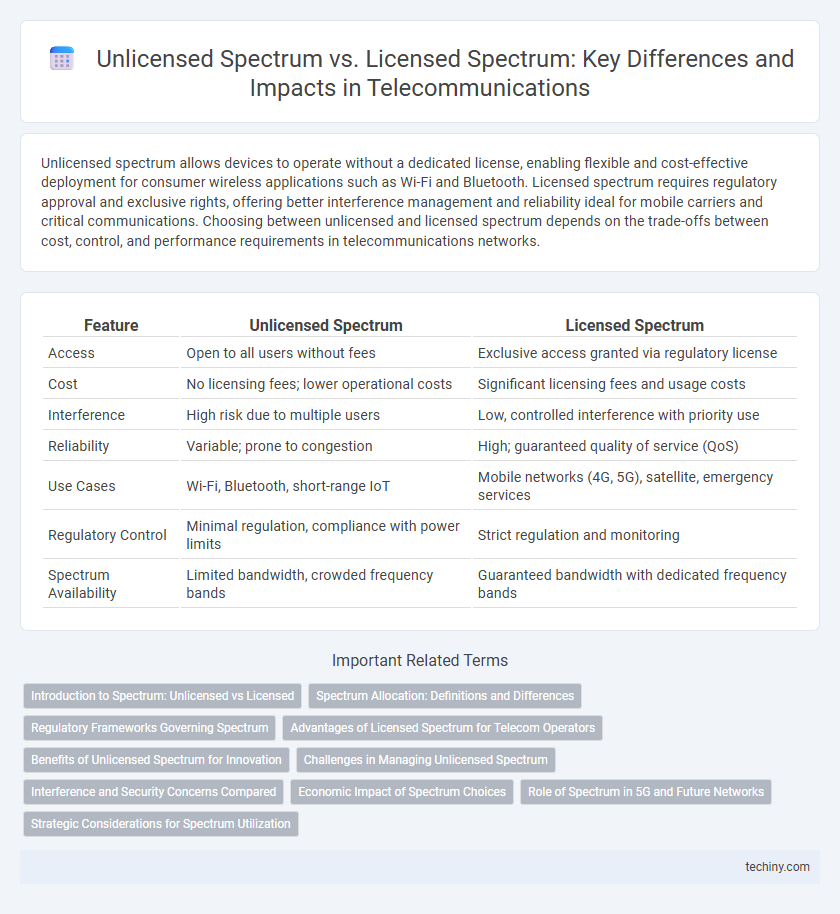 Unlicensed Spectrum vs. Licensed Spectrum: Key Differences and Impacts in Telecommunications