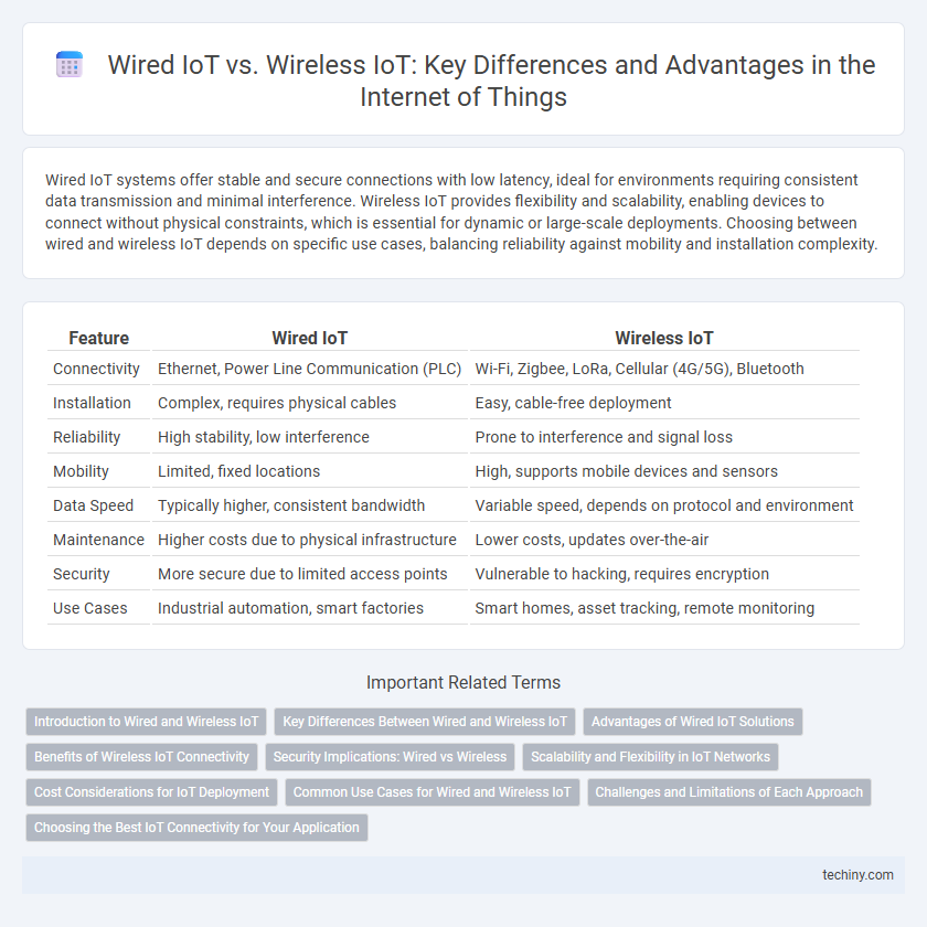 Wired IoT vs. Wireless IoT: Key Differences and Advantages in the Internet of Things