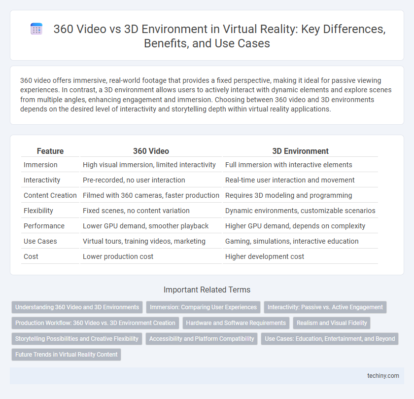 360 Video vs 3D Environment in Virtual Reality: Key Differences, Benefits, and Use Cases