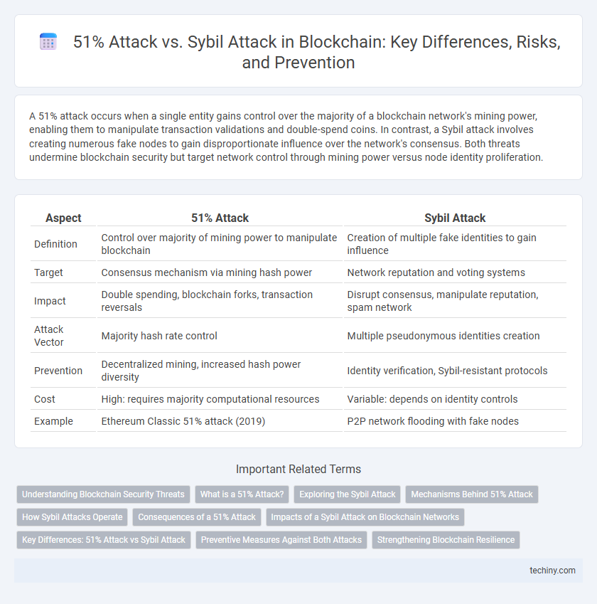 51% Attack vs. Sybil Attack in Blockchain: Key Differences, Risks, and Prevention