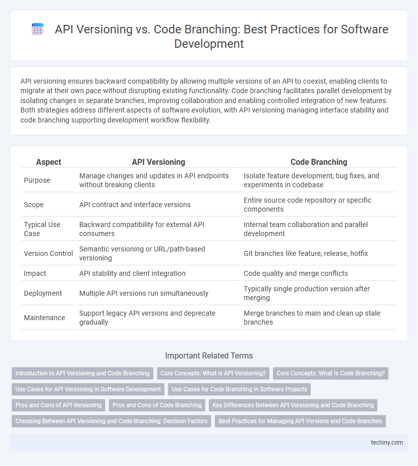 API Versioning vs. Code Branching: Best Practices for Software Development