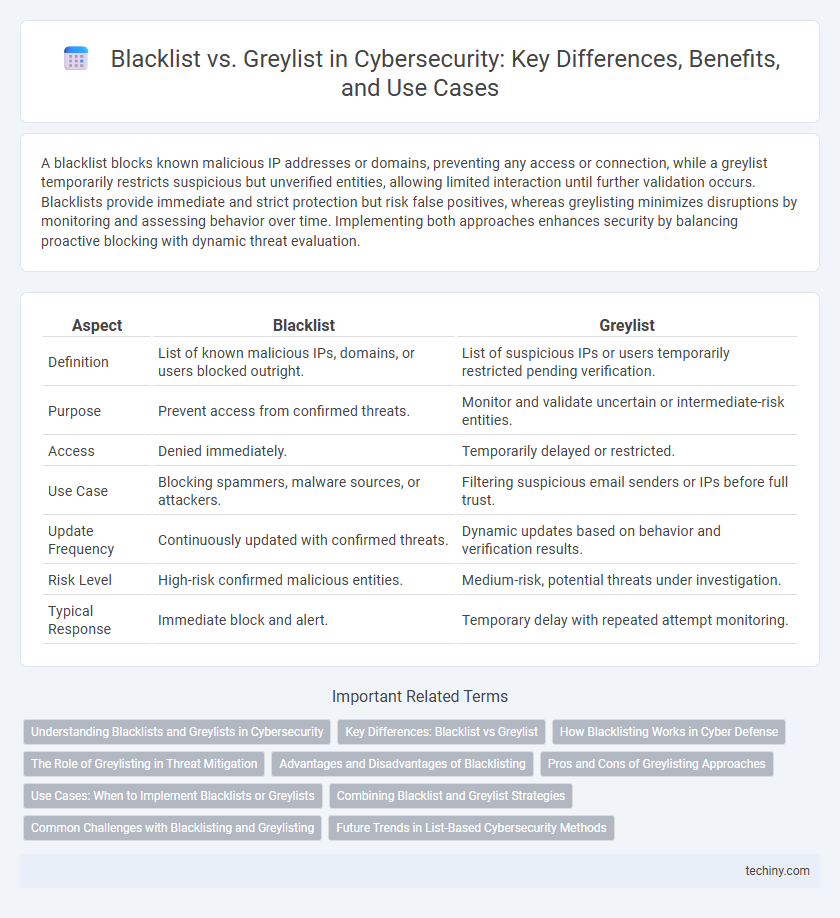 Blacklist vs. Greylist in Cybersecurity: Key Differences, Benefits, and Use Cases