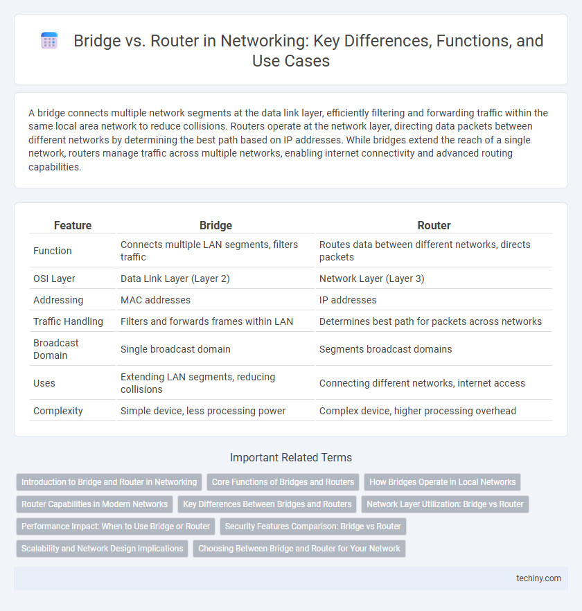 Bridge vs. Router in Networking: Key Differences, Functions, and Use Cases